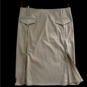Vintage Prada Sport Red Tab Skirt